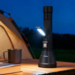 웨이다시 ABS 전자 디스플레이 충전식 휴대용 방수 토치 라이트 장거리 강력 LED 손전등 - Product Image 4