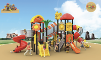 Équipement de jeu en acier et plastique pour enfants, toboggan de jardin d'enfants, parc d'attractions, utilisation extérieure à haute capacité