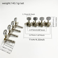 High Quality Musical Instrument Accessories Factory Direct 4R4L 8 String Mandolin Banjo Tuning Peg Tuner Knobs