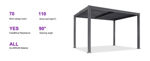Pergola in Alluminio per Esterni all'Ingrosso per <span class=keywords><strong>Aziende</strong></span> di <span class=keywords><strong>Design</strong></span> per Esterni - Product Image 6