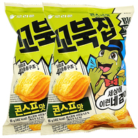 Vente en gros de collations coréennes saveur soupe de maïs chips de tortue chips de pommes de terre collations exotiques