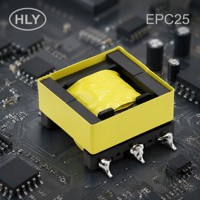 Transformateur haute fréquence EPC25, capteur de courant à noyau de ferrite RoHS, transformateur de commutation SMD personnalisé