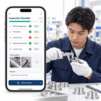 Développement d'applications d'inspection de qualité professionnelle pour iOS et Android avec liste de contrôle et preuves photographiques LionCreate