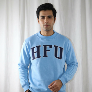 HFU SKY BLUE Sweat à capuche zippé pour homme, sur mesure, 100% coton, hiver, séchage rapide et respirant, style vintage, fils fins - Product Image 1