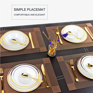 Set di <span class=keywords><strong>Tovagliette</strong></span> Americane in PVC Intrecciato di Alta Qualità, Ecologiche, per Hotel e Ristoranti, Confezionate in Sacchetto OPP - Product Image 5
