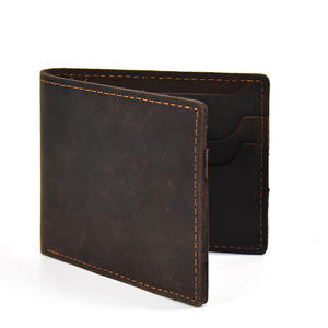 AndoBag Short <b>Wallet</b> for Men Women Genuine Cow Leather Coin Purse Retro Simple Portable Card Holder <b>Money</b> Clips 0005 - Product Image 6