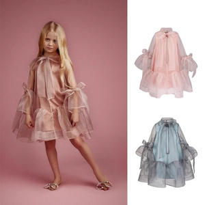 <span class=keywords><strong>Vestito</strong></span> da <span class=keywords><strong>bambina</strong></span> in Tulle per bambini a <span class=keywords><strong>manica</strong></span> <span class=keywords><strong>lunga</strong></span> abito da ballo di Chiffon per compleanno ballo estivo da <span class=keywords><strong>bambina</strong></span> <span class=keywords><strong>vestito</strong></span> da ballo decorato con fiocco - Product Image 5