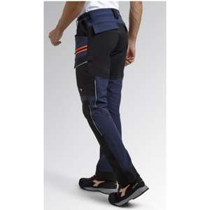 DIADORA UTILITY - 702.179839-C4725/XL <b>Stretchy</b> mixed-material cargo <b>trousers</b> denim black/blue - EAN 8053607263851 WORK <b>TROUSERS</b> - Product Image 3