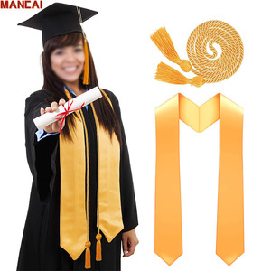2025 venta al por mayor <span class=keywords><strong>soltero</strong></span> maestro mate graduación túnica borla estola Honor cordón Escuela Secundaria <span class=keywords><strong>soltero</strong></span> vestido negro uniformes universitarios - Product Image 1
