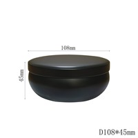 En gros 10OZ De Luxe Boîte En Métal Sur Le Thème De Noël Dia108 * 45mm Grande Bougie Cire Conteneur Titulaires Lanternes Bougies Pots À Usage Alimentaire