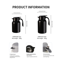 Bouteille isotherme à double paroi en acier inoxydable avec logo personnalisé, grand calibre, facile à nettoyer, anti-fuite, pour usage quotidien familial