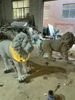 Moule en plastique ABS pour grande statue de lion, utilisation extérieure pour porte en béton, forte résistance, modèle Reazone RZS, plastique moulé par injection de ferraillage
