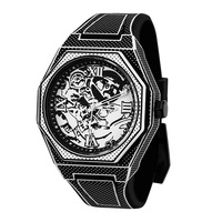 Montre à quartz créative à pixels de style bande dessinée bidimensionnelle, tendance mode et créative, pour étudiants du collège