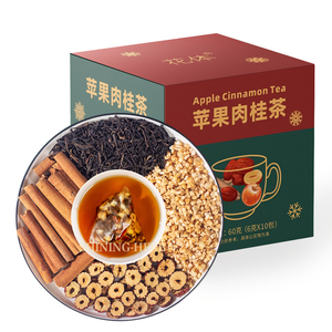 ถุงชาพีระมิดรสแอปเปิ้ลซินนามอนอบแห้งสีแดงผสมวันที่10ถ้วยแต่ละแพ็คเครื่องดื่มชาคริสต์มาสอีฟ - Product Image 5