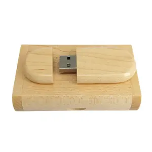 Pendrive Kayu Label Pribadi Harga Paling Kompetitif dengan Kotak Kayu Kapasitas Asli Stik Usb Kecepatan Tinggi 64 Gb 3.0