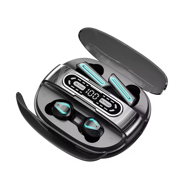 New M56 Couple Earphones Digital Display Wireless Gaming Headsets Music Hifi Earbuds In-ear Headphones