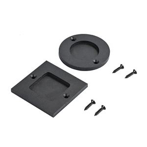 आधुनिक डिजाइन काले स्लाइडिंग नाई दरवाजा हार्डवेयर पॉकेट डोर हैंडल के साथ - Product Image 5