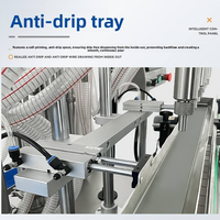 Machine de remplissage liquide entièrement automatique à 4 buses de haute précision pour détergent, huile de cuisson, huile moteur