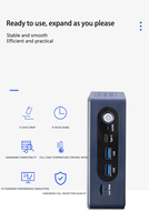 Mini Computadora de Escritorio Lista para IA, Intel Ultra 5 225H, 8GB de RAM DDR5, 256GB de SSD, Win11/Linux, Perfecta para Trabajo, Juegos y Tareas Creativas, OEM
