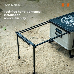 <span class=keywords><strong>Lubu</strong></span> PD0037 Taktischer Erweiterungs-Campingtisch Rechteckiger Klappbarer Aluminium-Legierung Outdoor-Möbel Tragbarer Schnellöffnungs-2-Sitzer - Product Image 4