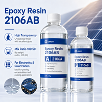 Résine époxy haute transparence 2106AB pour panneaux solaires, électronique, encapsulation de circuits imprimés, modules LED, remplissage de moules, résistant à l'humidité