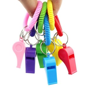 Sifflet de sport à bas prix avec bracelet sifflet en plastique coloré sifflet à ressort pour les activités sportives - Product Image 2
