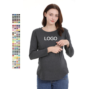 Emotion Moms Nouveaux vêtements de maternité grande taille, <span class=keywords><strong>t</strong></span>-<span class=keywords><strong>shirt</strong></span> à col rond à manches longues avec <span class=keywords><strong>fermeture</strong></span> <span class=keywords><strong>éclair</strong></span>, hauts d'<span class=keywords><strong>allaitement</strong></span> pour femmes enceintes, <span class=keywords><strong>t</strong></span>-shirts d'<span class=keywords><strong>allaitement</strong></span> - Product Image 2
