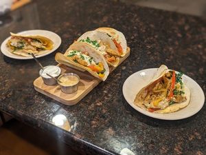 Youlike 3 en 1 ensemble de tacos plateau de service en bambou pour cadeau de fête de bar pour les amateurs de tacos blogueur végétarien sans gluten - Product Image 5