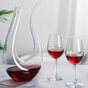 Groothandel glaswerk drinken glas grote-Groothandel Customization Van Glas Producten Met Unieke Glazen Karaf Met Cups
