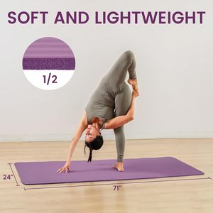 Logotipo personalizado de 50 piezas Impreso Fitness Yoga Mat Alta calidad Colorido antideslizante 8mm,10mm,12mm,15mm,20mm Nbr Yoga Mat - Product Image 2