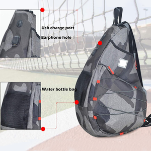 Customized Usb Charge Port Tennis & Racquetball Sling Bag Men/<b>women</b> Adult Pickleball Paddle Sports <b>Backpack</b> Crossbody Design - Product Image 2