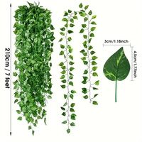 Tanaman Hias Garland, Tanaman Rambat Gantung, Daun Tanaman Buatan