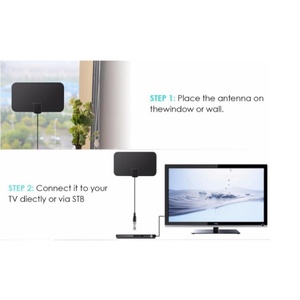 Nueva <span class=keywords><strong>Antena</strong></span> de TV para Interiores, Mini <span class=keywords><strong>Antena</strong></span> <span class=keywords><strong>HDTV</strong></span> DVB-T2 ATSC, <span class=keywords><strong>Antena</strong></span> de Onda Terrestre, Delgada y Ligera, Digital de Alta Definición 1080P <span class=keywords><strong>4K</strong></span> - Product Image 4