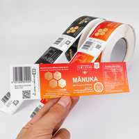 Rouleau d'étiquettes personnalisées autocollantes imperméables pour emballages de produits cosmétiques, étiquettes privées pour flacons de soins de la peau