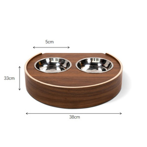 Cama de Lujo para Gatos de Madera Maciza con Logotipo Personalizado, con Colchón y Juego de Platos de Acero Inoxidable, Camas Elevadas para Perros Pequeños al por Mayor - Product Image 5