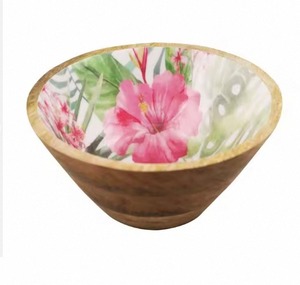 Handcrafted Deep Wooden Salad <b>Bowl</b> <b>Large</b> Size Acacia Wood Serving <b>Bowl</b> for Kitchen Restaurant Dining Use - Product Image 1