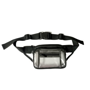 EDIOM Wholesale Custom Logo Transparent PVC Plastic Fanny Pack