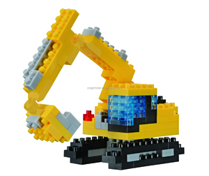 Trẻ Em Nhựa Hạt Khối Xây Dựng Tự Làm Lắp Ráp Giao Thông Loạt Xây Dựng Xe Đua Mô Hình Xe Micro Khối - Product Image 2