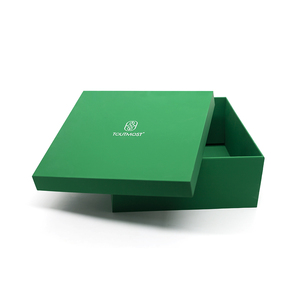Boîte pliable à poignée verte OEM haut de gamme pour cosmétiques, vêtements, mode, festival, étui cadeau portable - Product Image 4