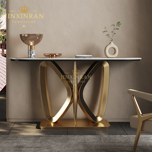 Table <span class=keywords><strong>console</strong></span> <span class=keywords><strong>d</strong></span>'<span class=keywords><strong>entrée</strong></span> moderne de luxe, cadre en acier inoxydable doré, table <span class=keywords><strong>console</strong></span> pour salon - Product Image 1