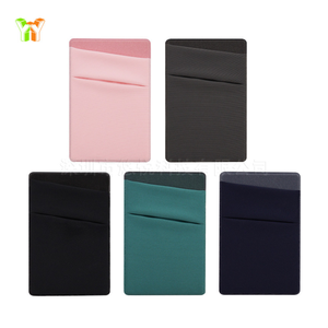 Funda portátil para teléfono móvil con tarjetero adhesivo elástico cartera para tarjetas de crédito tarjetero duradero - Product Image 5
