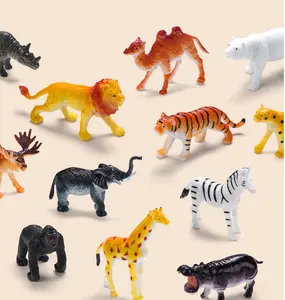 Bambini realistici piccoli animali figurine produttore di giocattoli in pvc set zoo garden ornament decorazioni per esterni decorazioni natalizie in miniatura