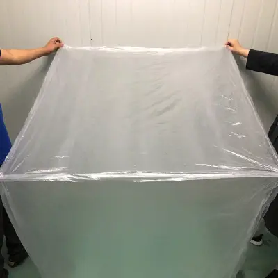 100% novo material tamanho grande 100*200cm saco plano transparente grande pe sacos de plástico embalagem