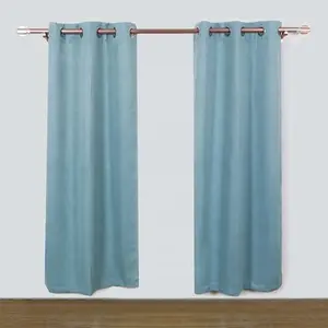 ready made solid color full shade hotel room curtain for bedroom window cartain