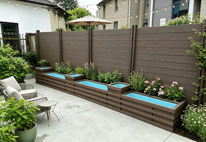 Valla Ecológica de WPC con Acabado de Grano de <span class=keywords><strong>Madera</strong></span> para Jardín y Patio Trasero - Product Image 3