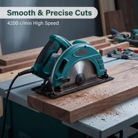 Scie à table professionnelle à grande capacité de coupe, scie circulaire électrique pour le sciage du bois épais