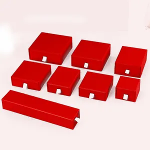 Cao cấp tùy chỉnh ngăn kéo dày Hộp Quà Tặng màu hộp đồ trang sức Màu Đỏ giáng sinh Hộp quà tặng