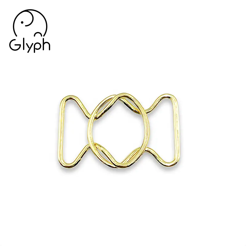 Fashion 50mm metal rose gold open belt closure buckle surcingle circle clasps for straps