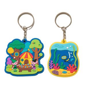 Porte-clés en PVC moulé par injection, en caoutchouc souple 3D personnalisé, en silicone et en chlorure de polyvinyle, pour fournisseur spécialisé - Product Image 2