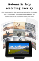 Tampilan layar CarPlay portabel 4 inci, layar sentuh tahan air IP67 GPS sepeda motor nirkabel Android Auto untuk motor